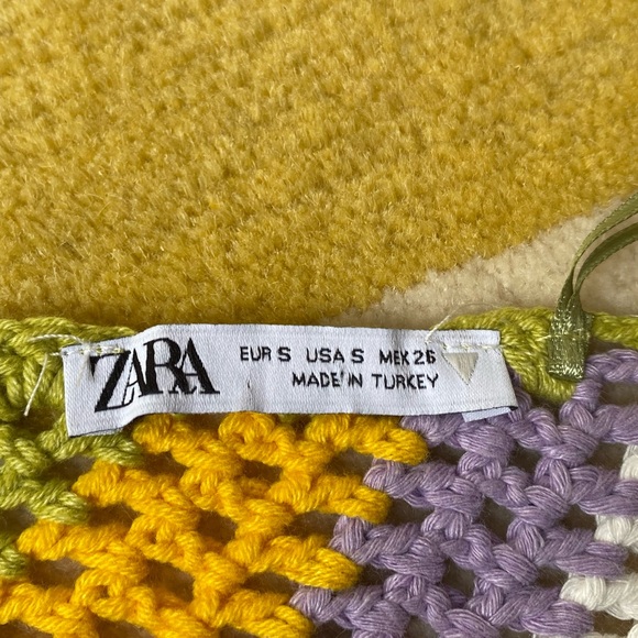 NWOT Zara crochet high halter tie neck tie back top - Picture 11 of 13